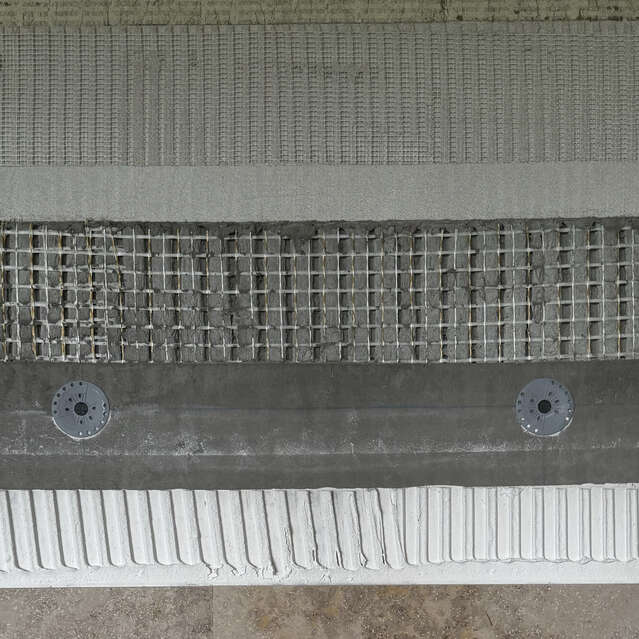 Systemaufbau Naturstein Kalkstein Jura gelb, geschliffen K220