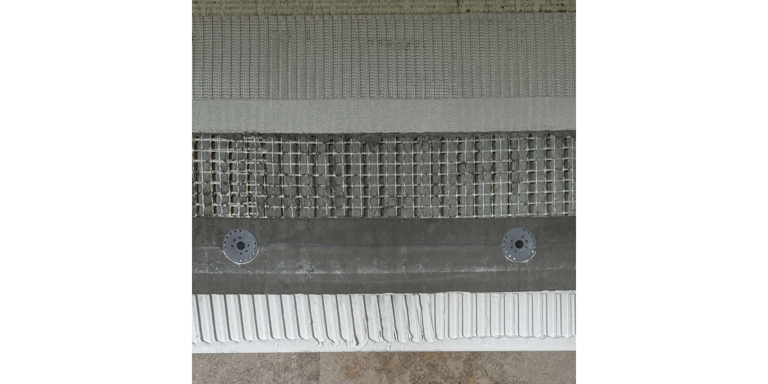 Systemaufbau Naturstein Kalkstein Jura gelb, geschliffen K220